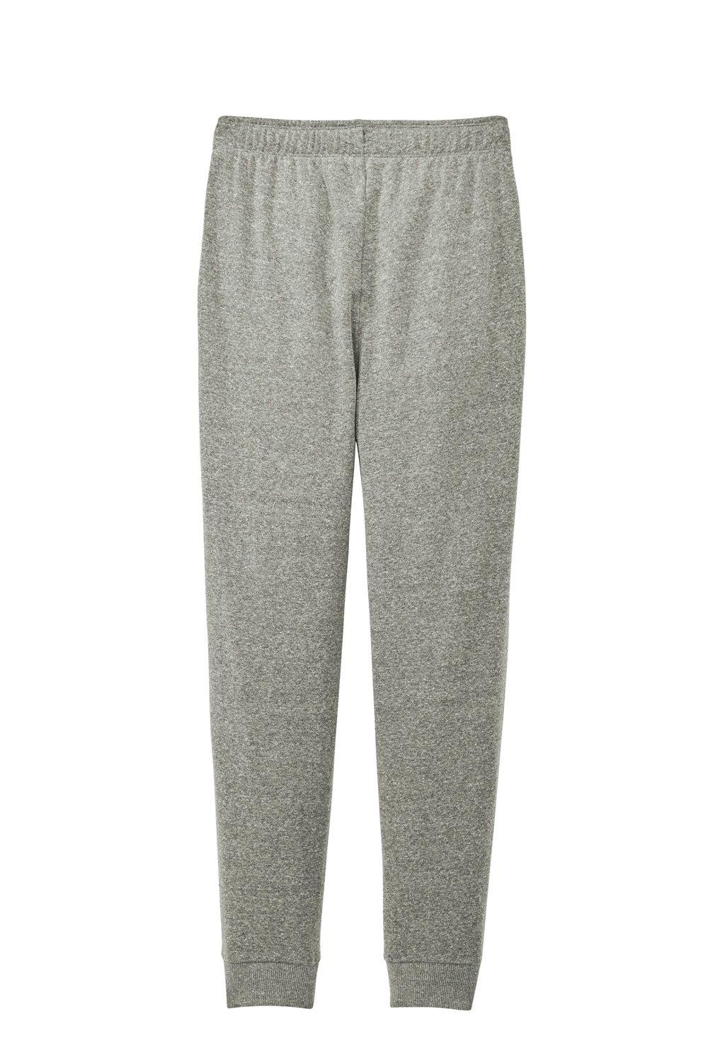 District DT1310 Womens Perfect Tri Fleece Jogger Sweatpants w/ Pockets Grey Frost Flat Back