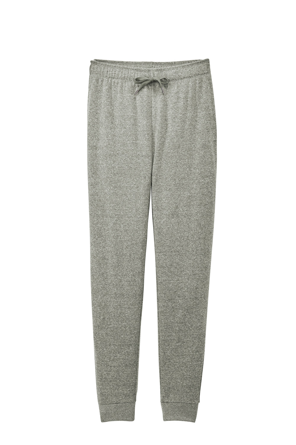 District DT1310 Womens Perfect Tri Fleece Jogger Sweatpants w/ Pockets Grey Frost Flat Front