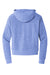 District DT1311 Womens Perfect Tri Fleece 1/4 Zip Hooded Sweatshirt Hoodie Royal Blue Frost Flat Back