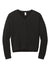District DT1312 Womens Perfect Tri Fleece V-Neck Sweatshirt Black Flat Front