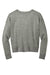 District DT1312 Womens Perfect Tri Fleece V-Neck Sweatshirt Heather Charcoal Grey Flat Back