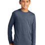 District Youth Perfect Tri Long Sleeve Crewneck T-Shirt - Navy Blue Frost