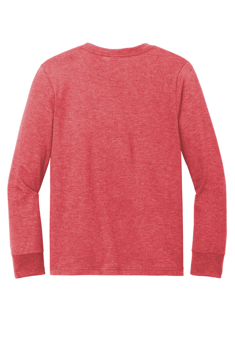 District Youth Perfect Tri Long Sleeve Crewneck T-Shirt Red Frost Flat Back