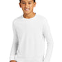 District Youth Perfect Tri Long Sleeve Crewneck T-Shirt - White
