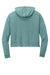 District Womens Perfect Tri Midi Long Sleeve Hooded Sweatshirt Hoodie Heather Eucalyptus Blue Flat Back