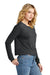 District Womens Perfect Tri Midi Long Sleeve Crewneck T-Shirt Black Frost Side
