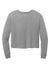 District Womens Perfect Tri Midi Long Sleeve Crewneck T-Shirt Grey Frost Flat Back