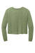 District Womens Perfect Tri Midi Long Sleeve Crewneck T-Shirt Military Green Frost Flat Back