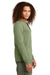 District Mens Perfect Tri Long Sleeve Henley T-Shirt Military Green Frost Side