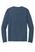 District Mens Perfect Tri Long Sleeve Henley T-Shirt Navy Blue Frost Flat Back