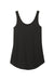 District DT151 Womens Perfect Tri Relaxed Tank Top Black Flat Back