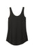 District DT151 Womens Perfect Tri Relaxed Tank Top Black Flat Front