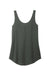 District DT151 Womens Perfect Tri Relaxed Tank Top Deepest Grey Flat Front