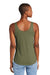 District DT151 Womens Perfect Tri Relaxed Tank Top Military Green Frost Back