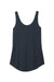 District DT151 Womens Perfect Tri Relaxed Tank Top New Navy Blue Flat Front