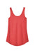 District DT151 Womens Perfect Tri Relaxed Tank Top Red Frost Flat Back