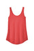 District DT151 Womens Perfect Tri Relaxed Tank Top Red Frost Flat Front