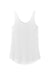 District DT151 Womens Perfect Tri Relaxed Tank Top White Flat Back
