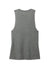 District DT153 Womens Perfect Tri Muscle Tank Top Heather Charcoal Grey Flat Back