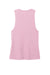 District DT153 Womens Perfect Tri Muscle Tank Top Heather Wisteria Pink Flat Back