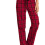 District Womens Flannel Plaid Lounge Pants - New Red