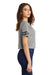 District Womens Scorecard Crop Short Sleeve Crewneck T-Shirt Heather Nickel Grey/Black Side