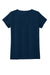 District DT5002 The Concert Short Sleeve V-Neck T-Shirt New Navy Blue Flat Back