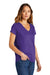 District DT5002 The Concert Short Sleeve V-Neck T-Shirt Purple 3Q
