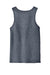District DT5300 Mens The Concert Tank Top Heather Navy Blue Flat Back