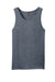 District DT5300 Mens The Concert Tank Top Heather Navy Blue Flat Front