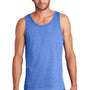 District Mens The Concert Tank Top - Heather Royal Blue