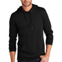 District Mens French Terry Hooded T-Shirt Hoodie - Black