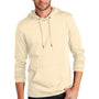 District Mens French Terry Hooded T-Shirt Hoodie - Gardenia