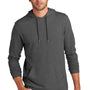 District Mens French Terry Hooded T-Shirt Hoodie - Washed Coal Grey