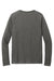 District Mens French Terry Long Sleeve Crewneck Sweatshirt Washed Coal Grey Flat Back