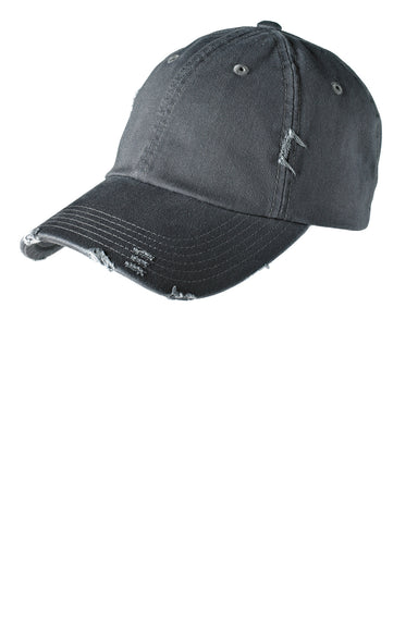 District DT600 Mens Adjustable Hat Nickel Grey Front