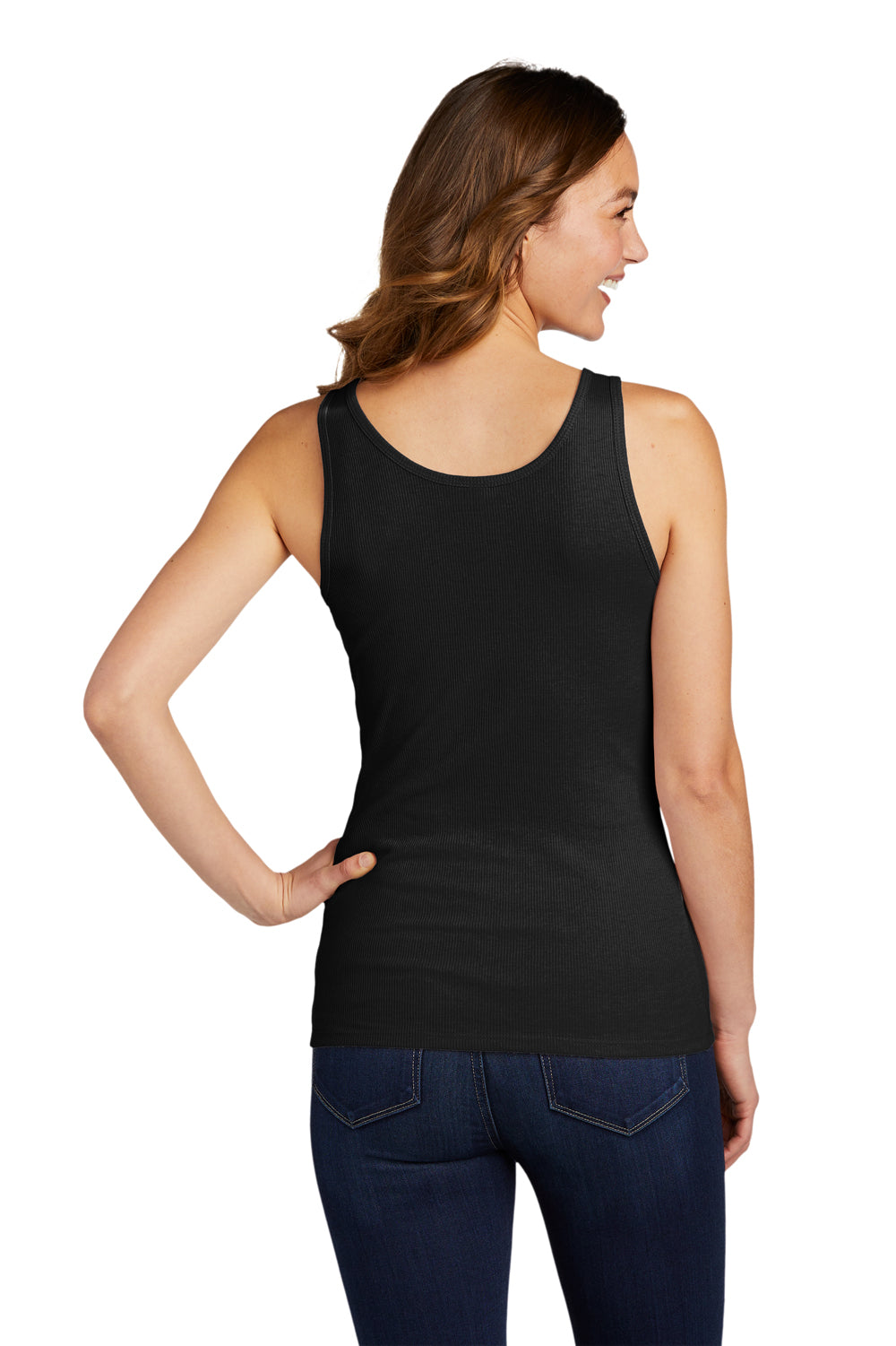 District Womens Very Important Tank Top Black Side