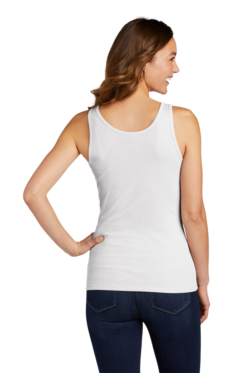District Womens Very Important Tank Top White Side
