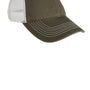 District Mens Adjustable Hat - Army Green/White