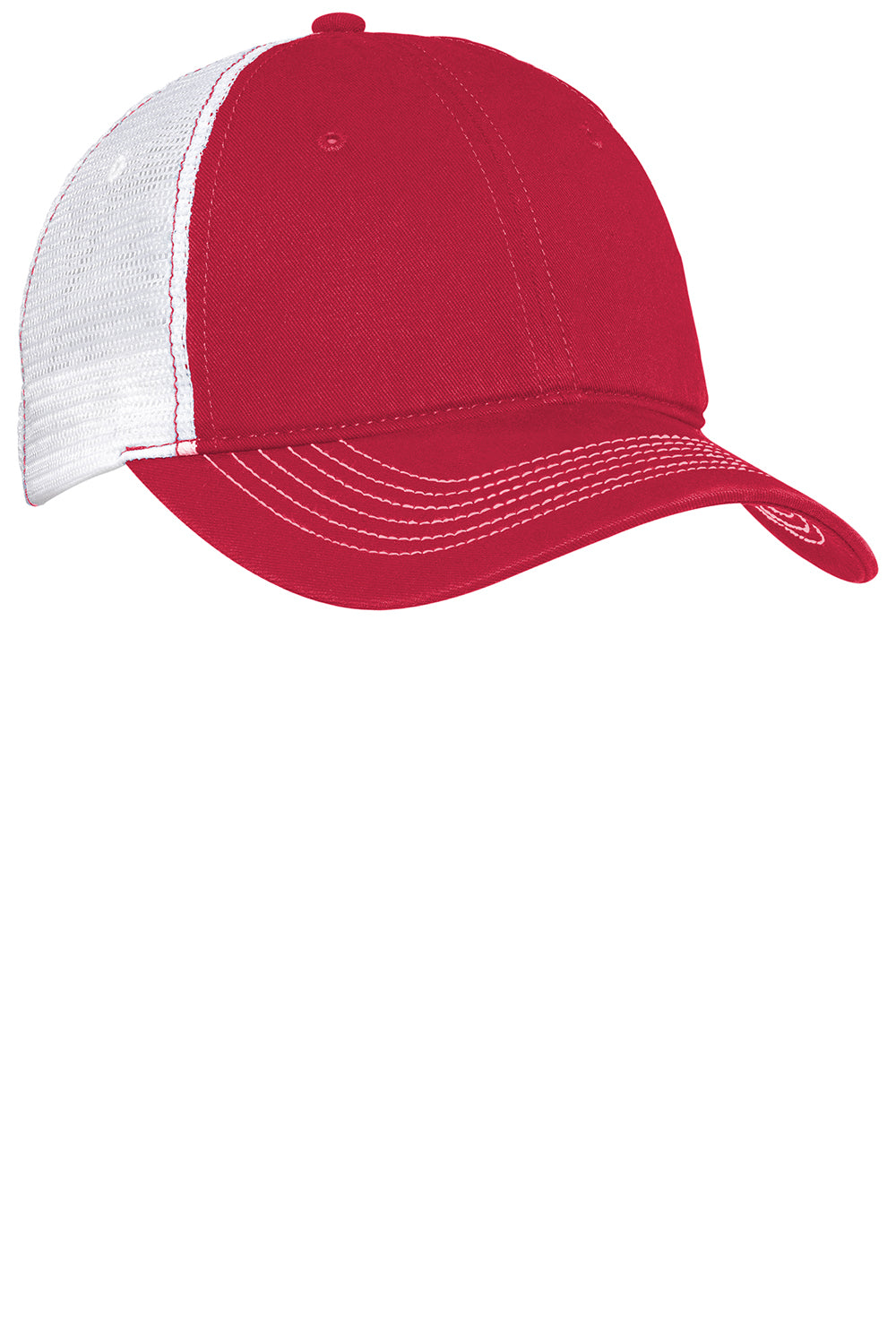 District DT607 Mens Adjustable Hat Red Front