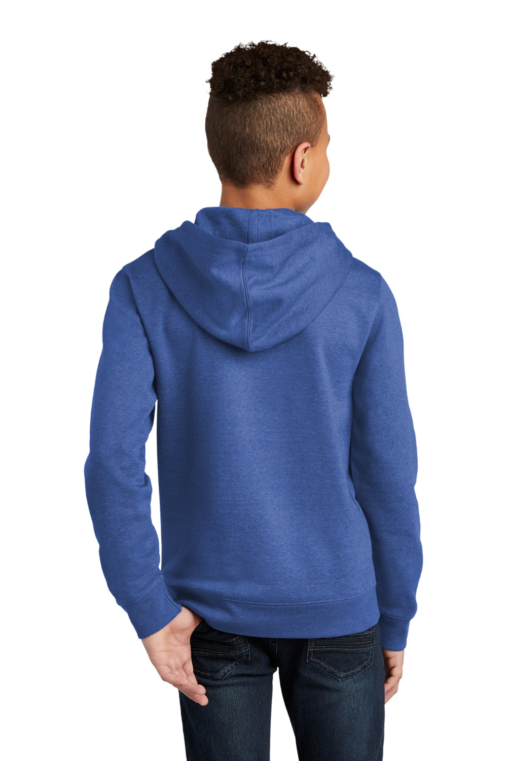 District Youth Very Important Fleece Hooded Sweatshirt Hoodie Royal Blue Frost Side