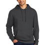 District Mens Very Important Fleece Hooded Sweatshirt Hoodie - Charcoal Grey