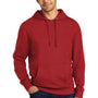 District Mens Very Important Fleece Hooded Sweatshirt Hoodie - Classic Red
