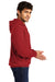 District Mens Very Important Fleece Hooded Sweatshirt Hoodie Classic Red Side