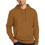 District Mens Very Important Fleece Hooded Sweatshirt Hoodie - Duck Brown