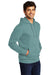 District DT6100 Mens Very Important Fleece Hooded Sweatshirt Hoodie Eucalyptus Blue 3Q