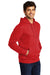 District DT6100 Mens Very Important Fleece Hooded Sweatshirt Hoodie Fiery Red 3Q