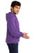 District Mens Very Important Fleece Hooded Sweatshirt Hoodie Heather Purple Side