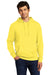 District Mens Very Important Fleece Hooded Sweatshirt Hoodie Light Yellow Front