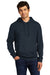 District Mens Very Important Fleece Hooded Sweatshirt Hoodie New Navy Blue Front